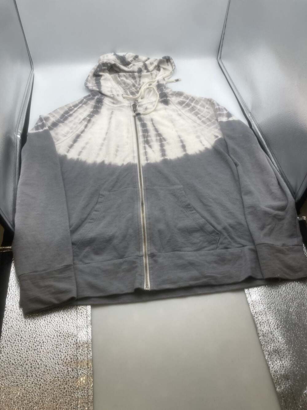 Sonoma Goods For Life Women's Tie-Dye Full-Zip Hoodie Sweatshirt